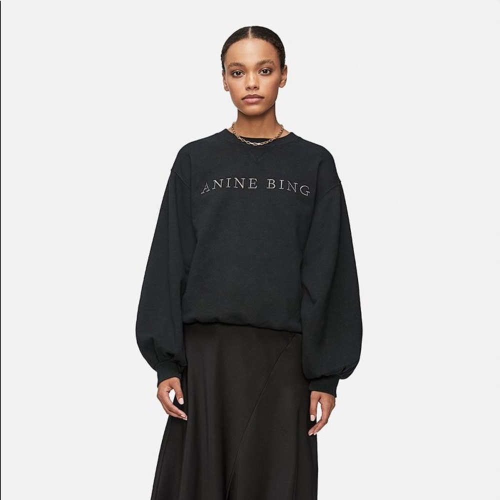 Esme Sweatshirt- Washed Black Anine Bing